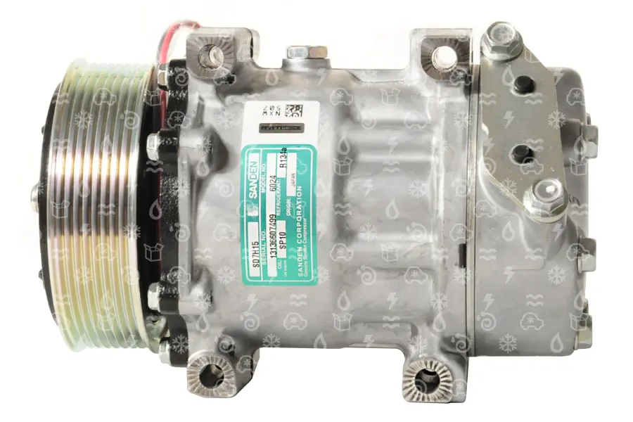 kompresor SANDEN 7H15, model 6024/7980/8067, SCANIA, OEM 188034